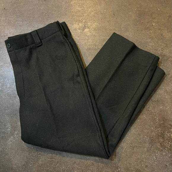 L.L. Bean Other - Vintage L.L. Bean Heavy Pants Men 40 Green Wool Blend 85% Straight Leg USA Made